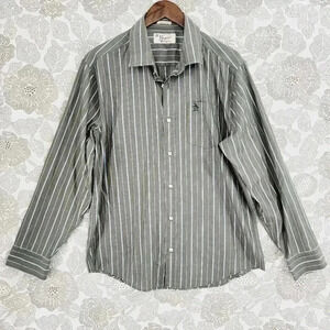 Original Penguin Men's Button down Dress shirt Size L Striped 2170